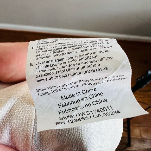 H Halston XL Marble Print Midi shift Dress V Neck - Picture 6 of 6